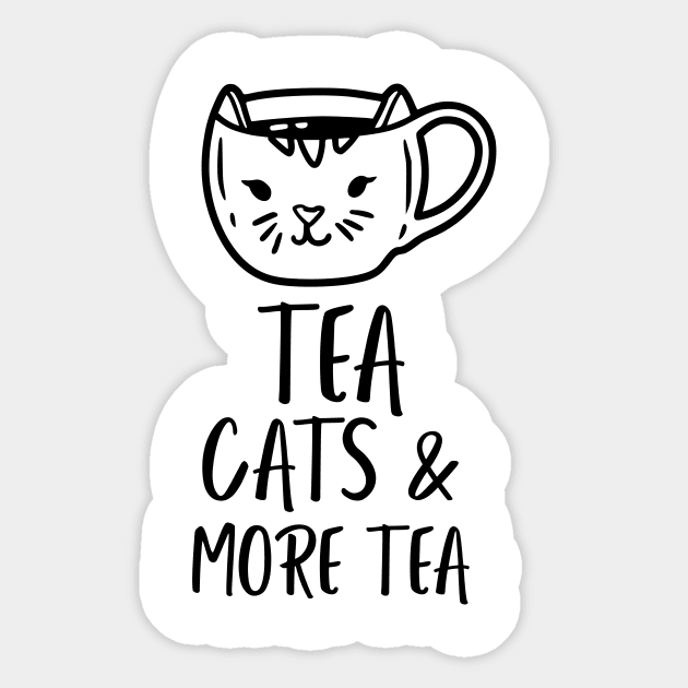 Tea, Cats and more Tea Sticker by Octeapus